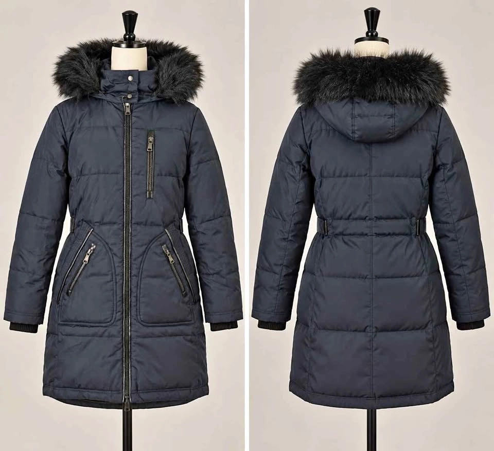 Vince Camuto Faux Fur Trim Coat with down and feather blend
