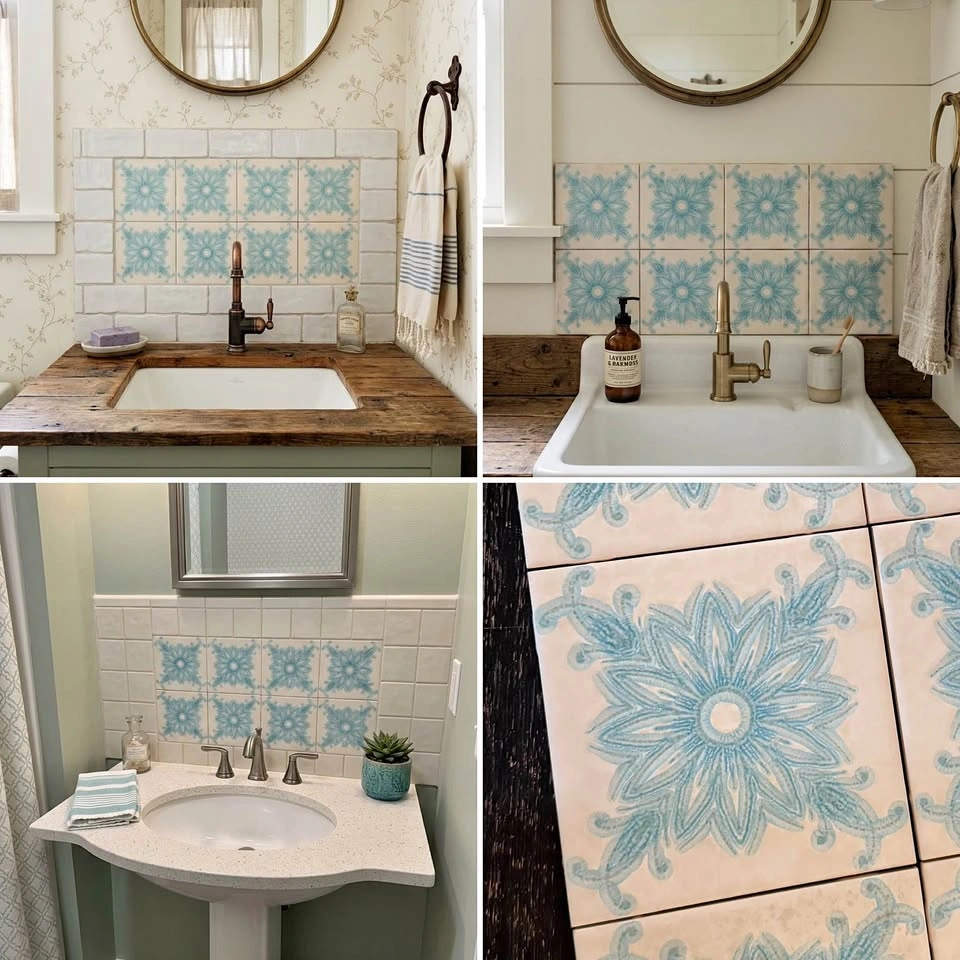 Vintage European Ceramic Wall Tiles
