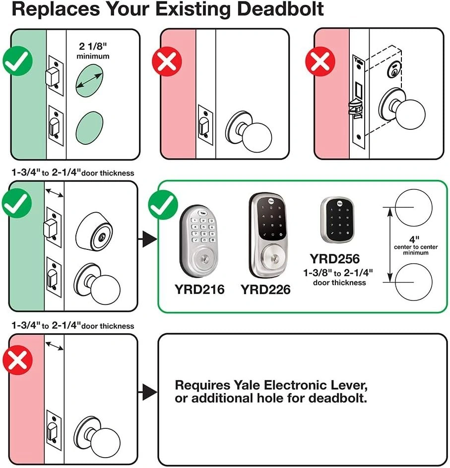 Yale Assure Door Entry Lock YRD226-CBA-619 - photo 5