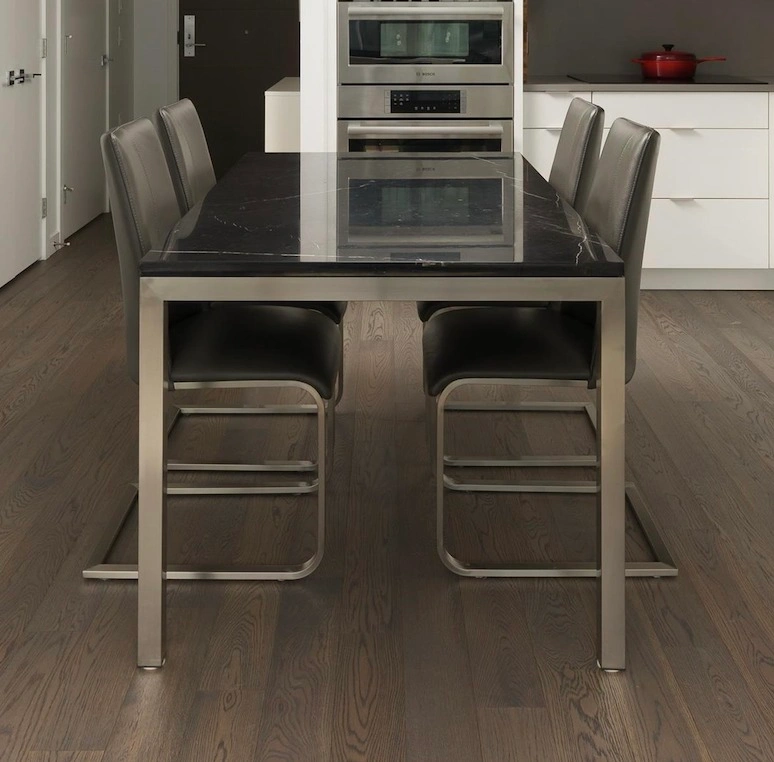 Crate & Barrel Black Marble Dining Table - photo 3