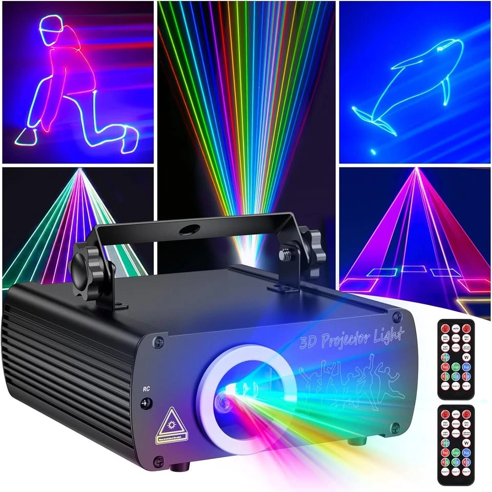 3D Animation RGB Laser Stage Lighting 20W