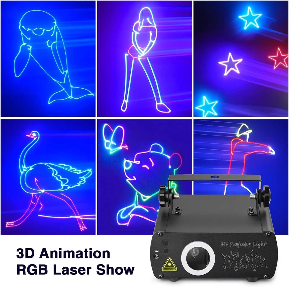 3D Animation RGB Laser Stage Lighting 20W - photo 5