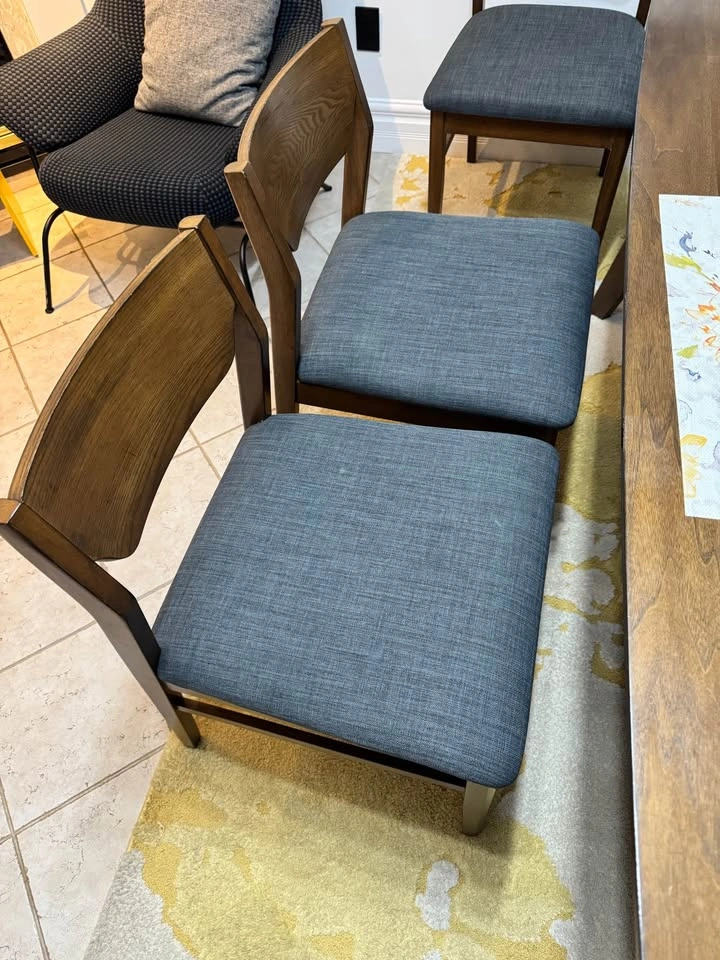 Mid-Century Modern Style Dining Table with 6 Chairs - photo 4