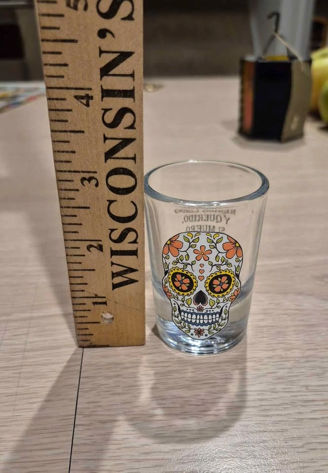 Mexican Sugar Skull Shot Glass (Skokie) - photo 3