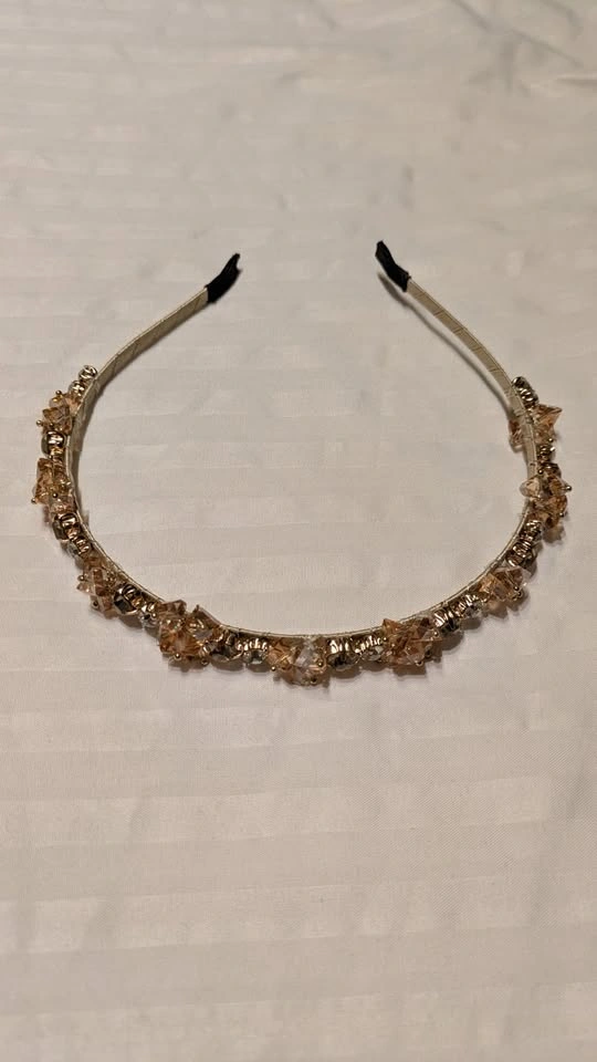Gold Crystal Cluster Headband - photo 3