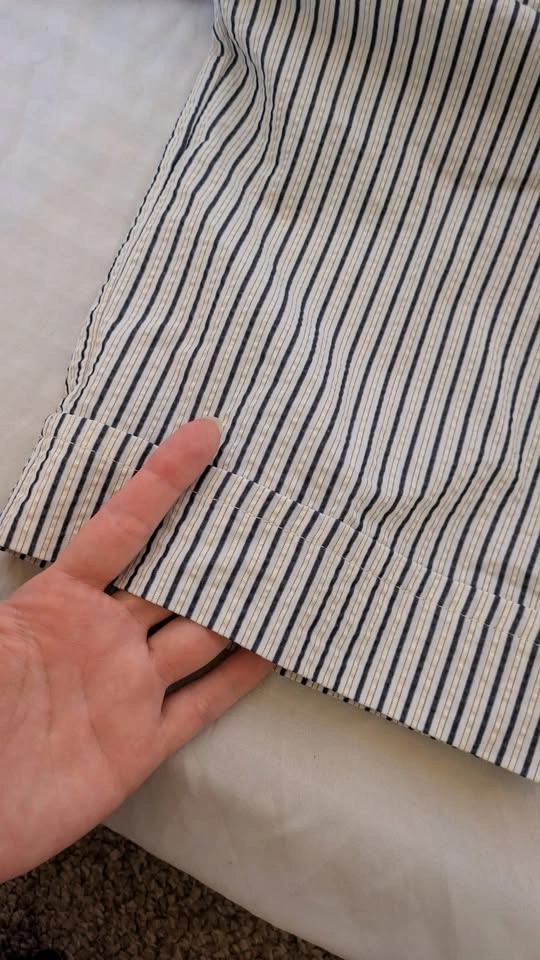 ORLY Sport Blue-Stripe Vintage Capri Pants – Size 8 - photo 3