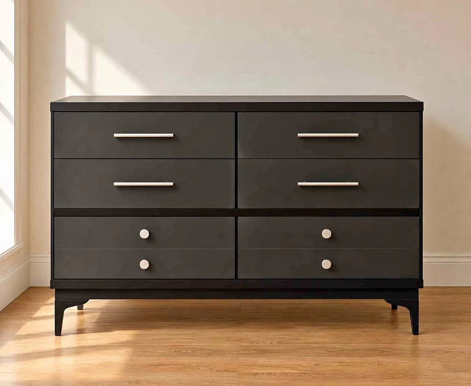 Modern Black 6-Drawer Dresser | Newly Updated