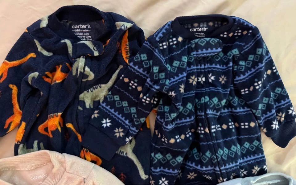 Carter's Fleece Sleep and Play Pajamas, NB-3M - photo 2