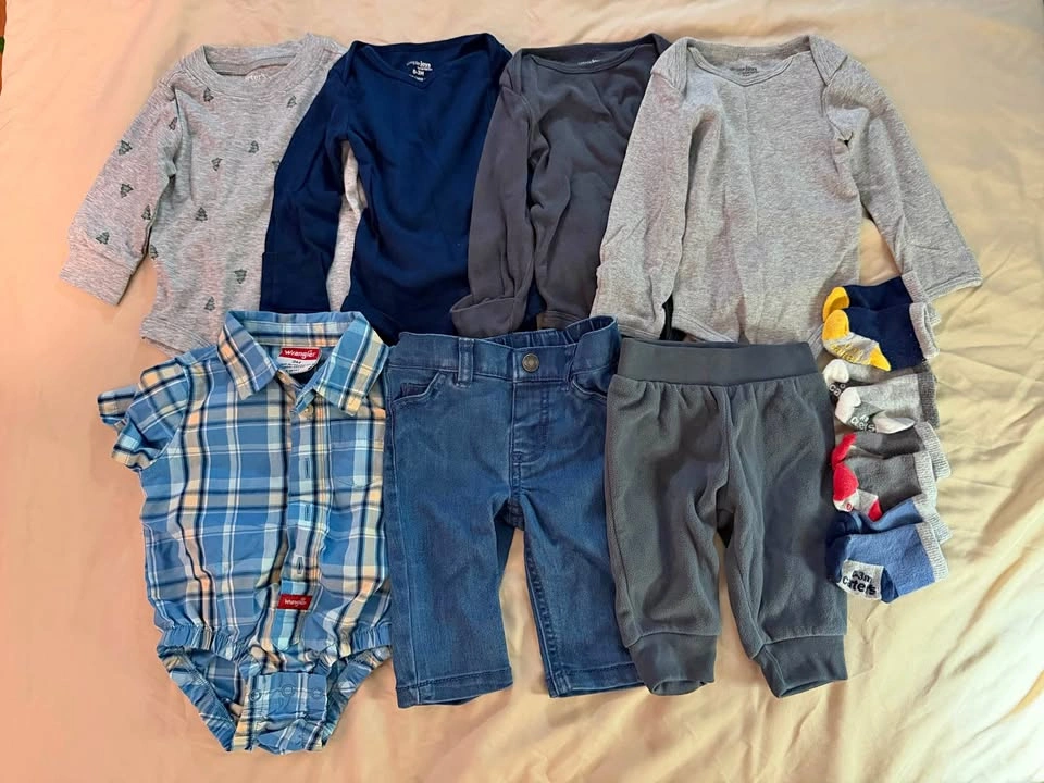 Baby Boy Clothes Bundle, Size 0-3M