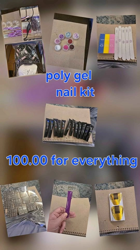 Poly gel nail kit