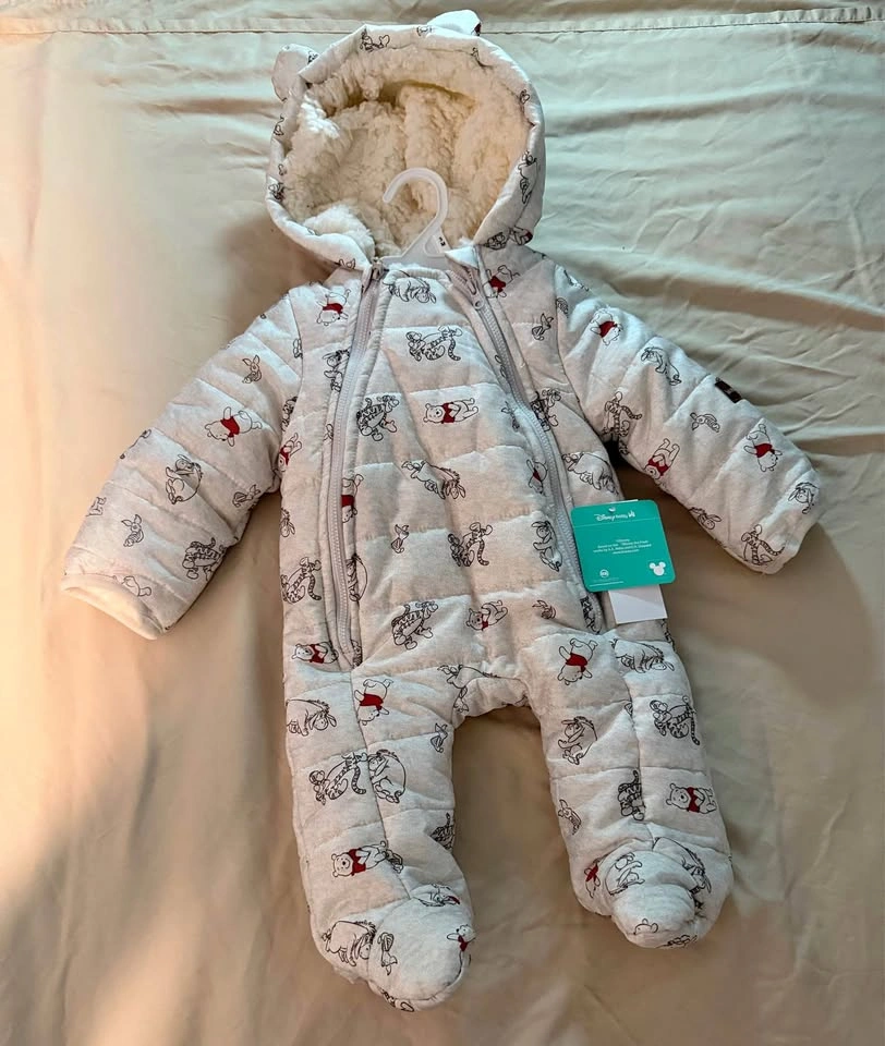 Disney Baby Winnie the Pooh Hooded Pram Snowsuit 3M