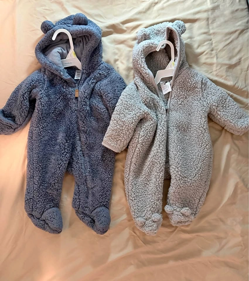 Carter's and Small Story Sherpa Baby Buntings (3mos)