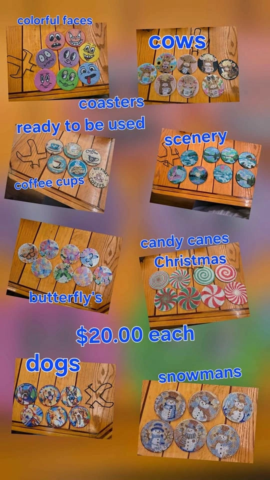 Ready to use coasters