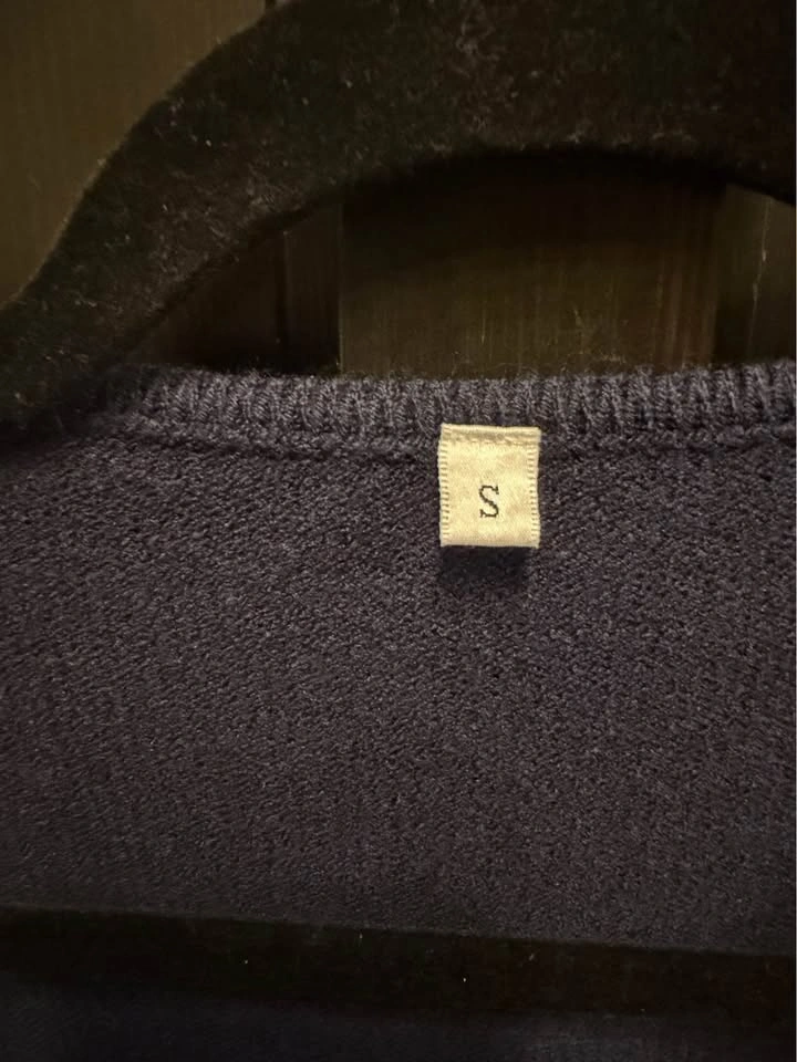 Fall Navy blue knit sweater, S - photo 2