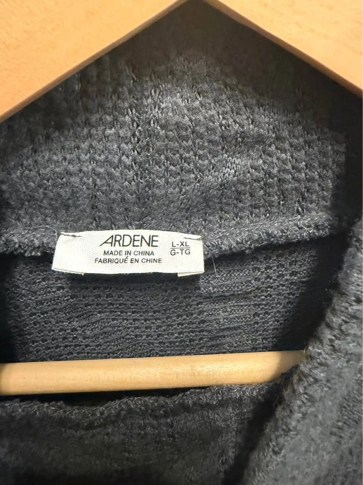 Ardene grey mock neck cropped fall sweater - photo 2