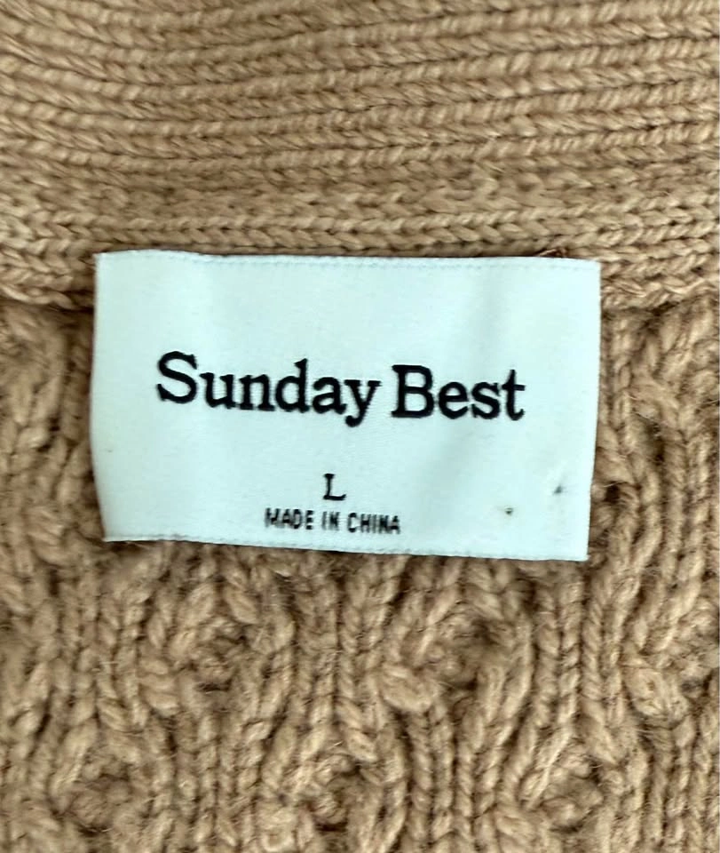Aritzia Sunday Best Lamora Cable-Knit Cardigan - Size L - photo 4