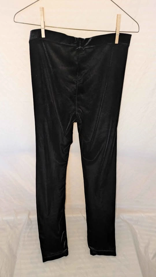 Black Velvet Leggings (Medium / UK 10) - photo 3