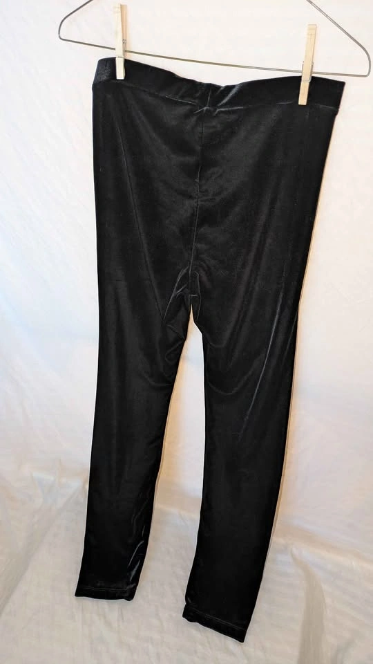 Black Velvet Leggings (Medium / UK 10) - photo 4
