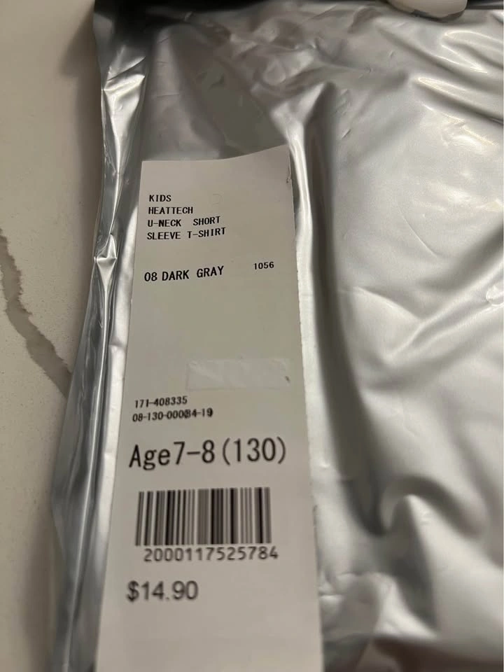 Uniqlo kids t-shirt heattech 2 packs - photo 3