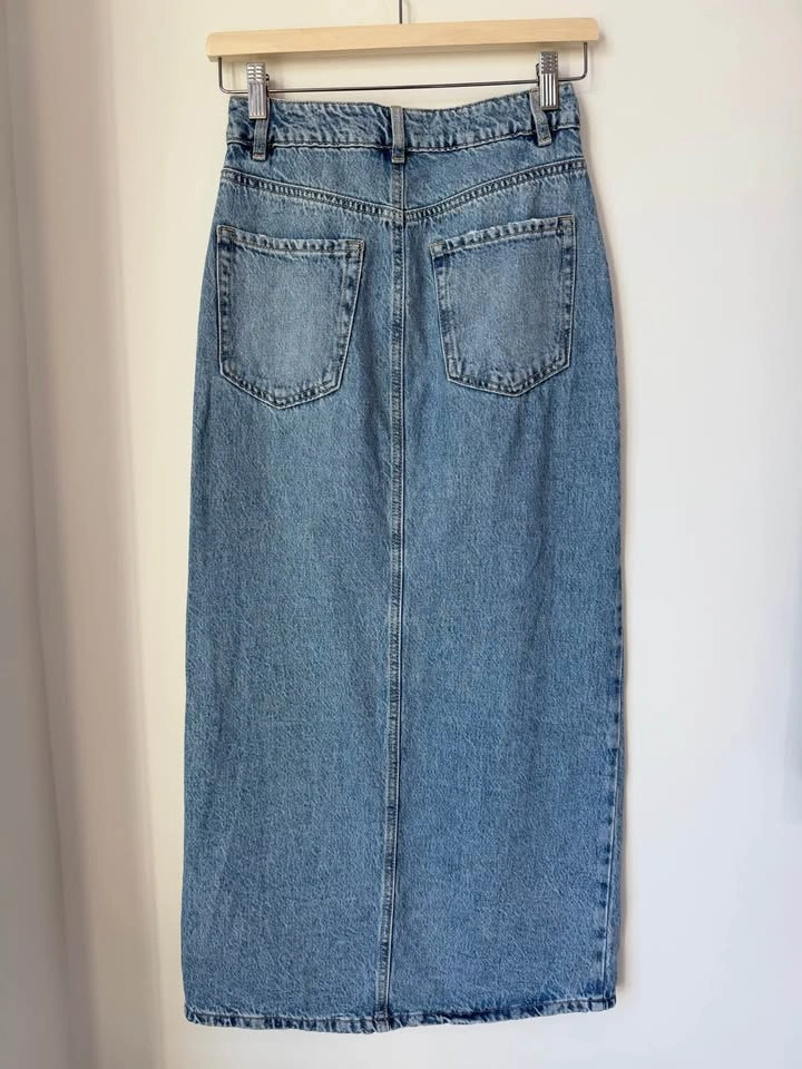 Dynamite Denim Maxi Skirt Size 2XS NWT - photo 2