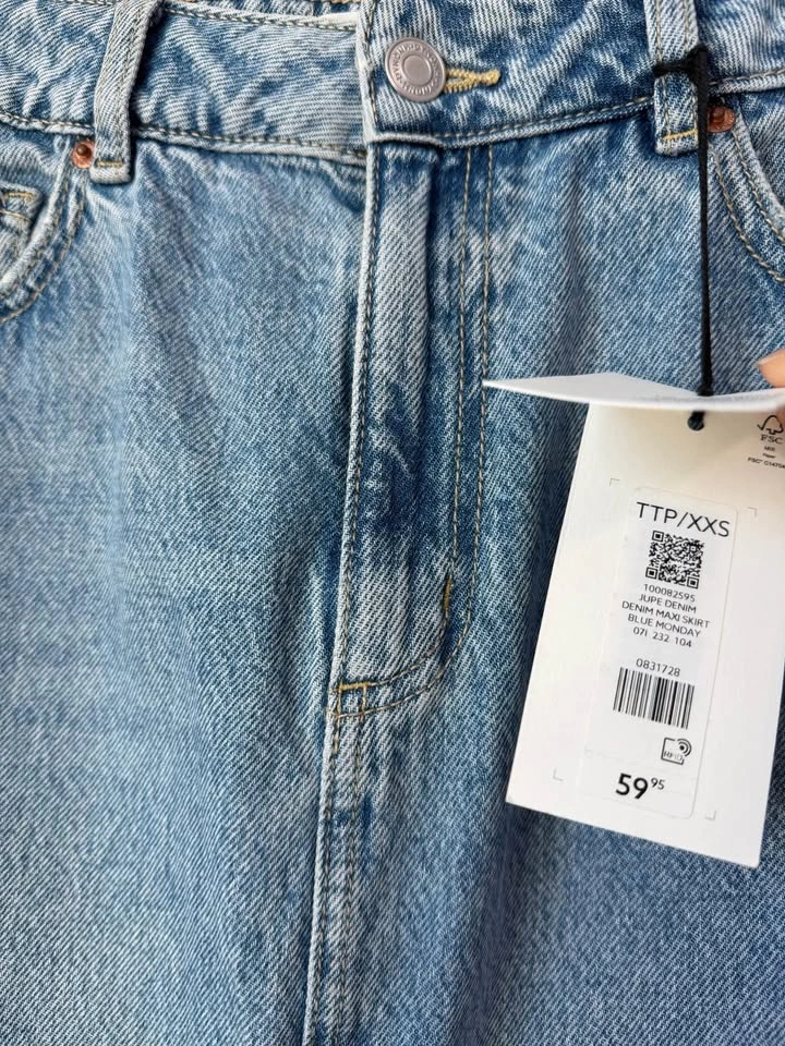 Dynamite Denim Maxi Skirt Size 2XS NWT - photo 3