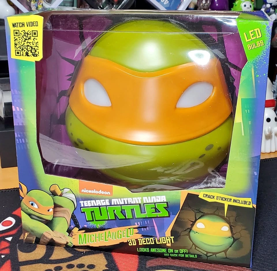 TMNT Michelangelo 3D Deco Light – New in Box