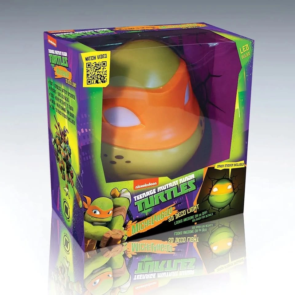 TMNT Michelangelo 3D Deco Light – New in Box - photo 5
