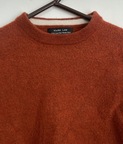 Mark Law 100% Extra Fine Merino Wool Crewneck Sweater M - photo 2