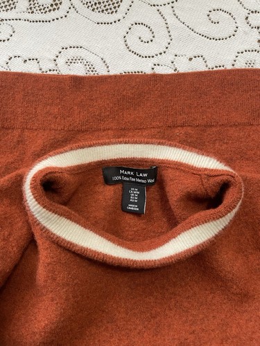 Mark Law 100% Extra Fine Merino Wool Crewneck Sweater M - photo 4