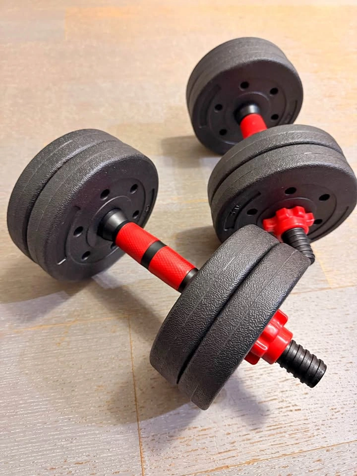 Adjustable Weight Barbell Dumbbells Set Home Gym (20lbs)