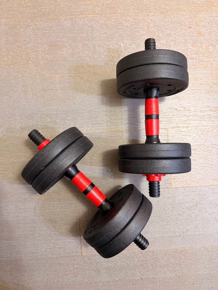 Adjustable Weight Barbell Dumbbells Set Home Gym (20lbs) - photo 2