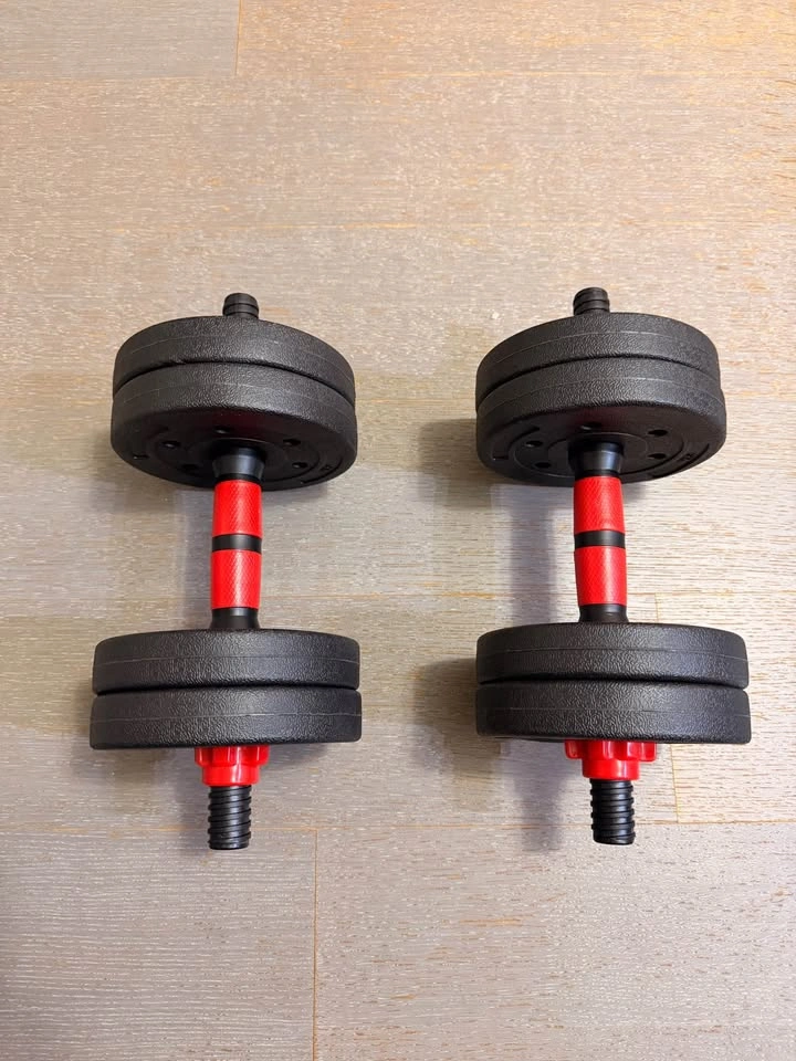 Adjustable Weight Barbell Dumbbells Set Home Gym (20lbs) - photo 3