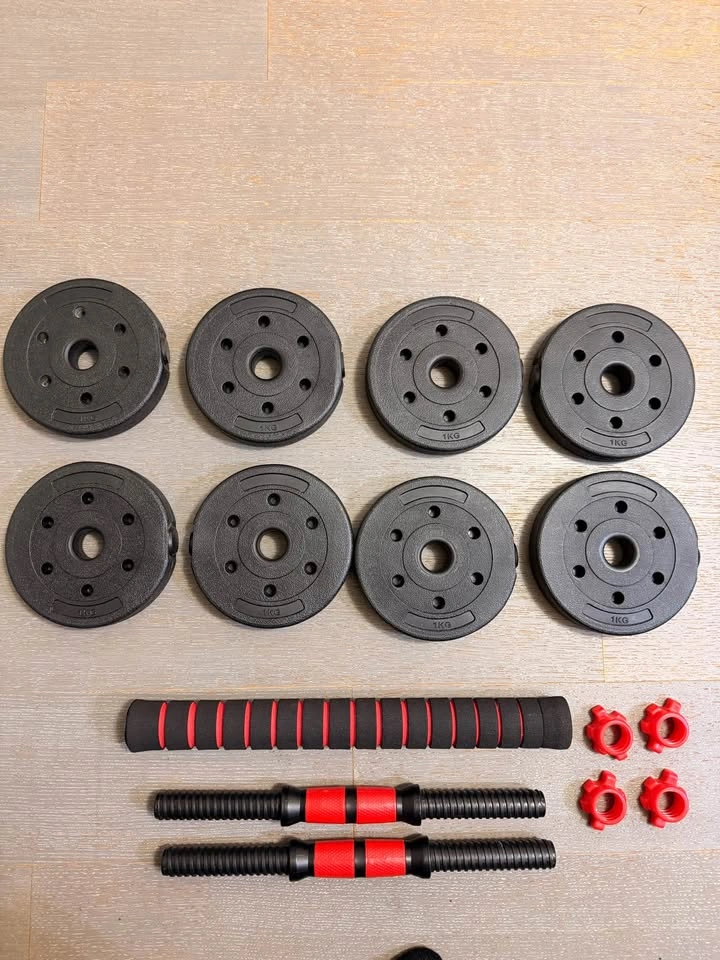 Adjustable Weight Barbell Dumbbells Set Home Gym (20lbs) - photo 5