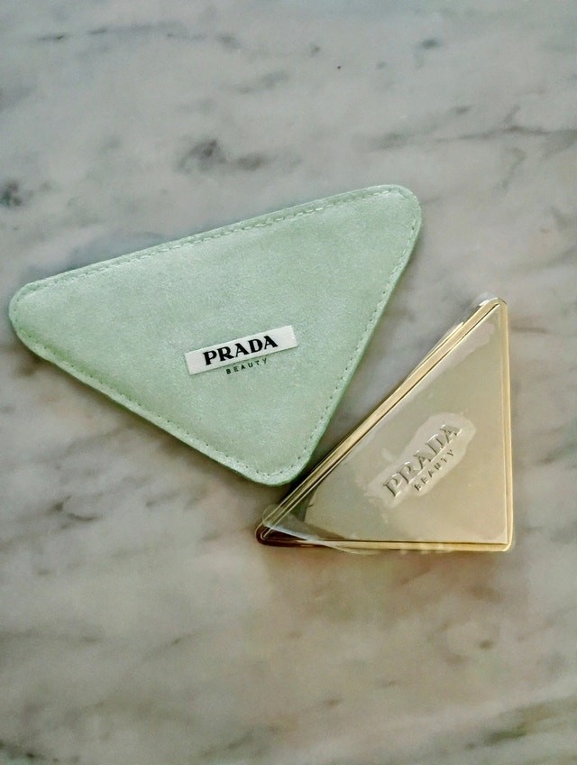 Prada Dual Triangle Mirrors - Brand New