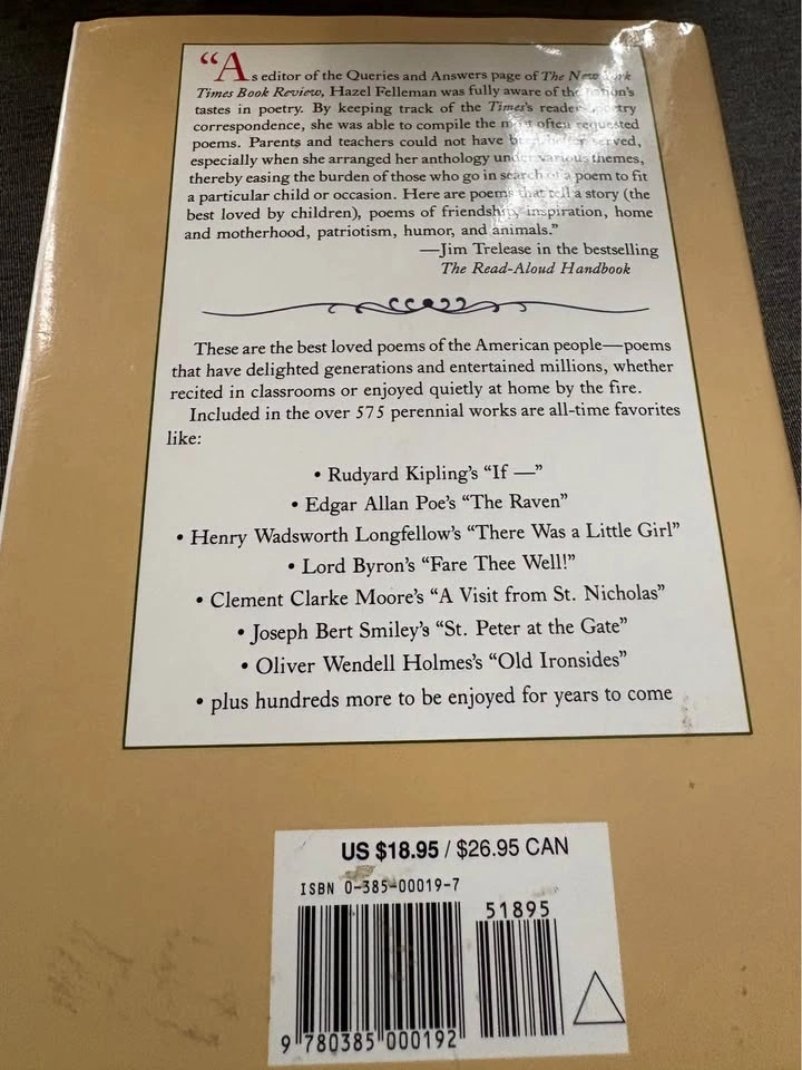 The best loved poems of the American people hardcover book - photo 2