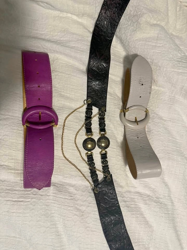 Vintage Wide Belt Lot of 3