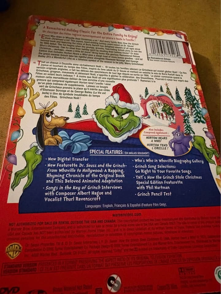 How the Grinch Stole Christmas 50th Birthday Deluxe Edition DVD - photo 2