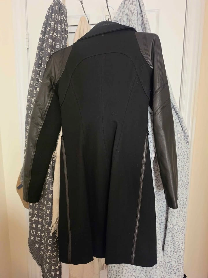 Rudsak Wool and Leather Coat size small woman - photo 5