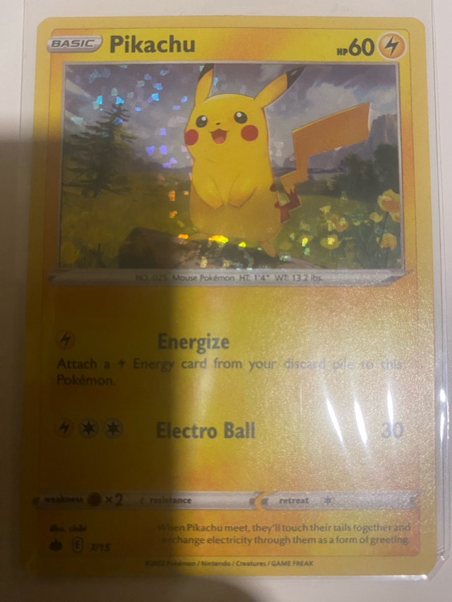 Pikachu Promo 7/15 002/015 McDonald’s Pokémon Cards - photo 5