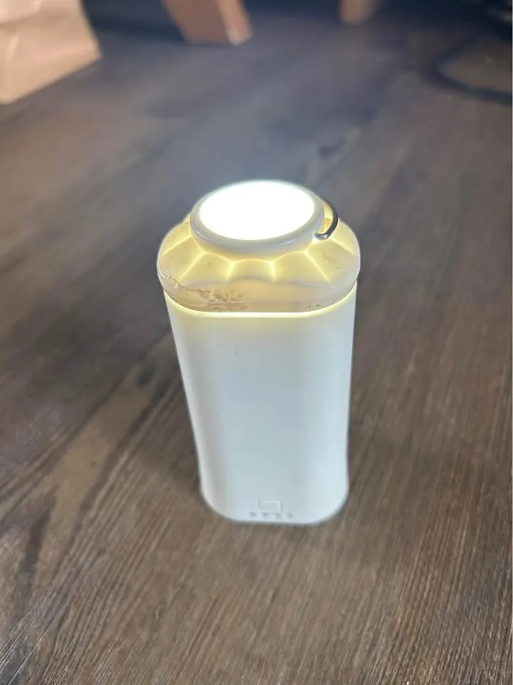 ⚡⚪ White Triangle Lantern & Portable Charger – Model PC813 💡🔋 image indicator(3)