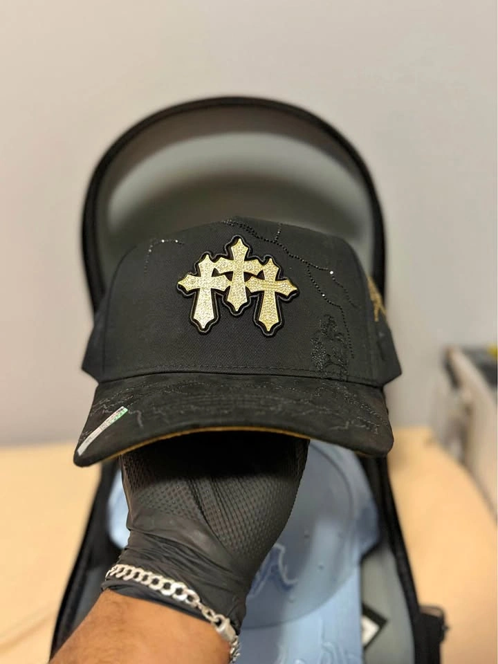 3 Gold Crosses Bélica Cap | 100% Authentic