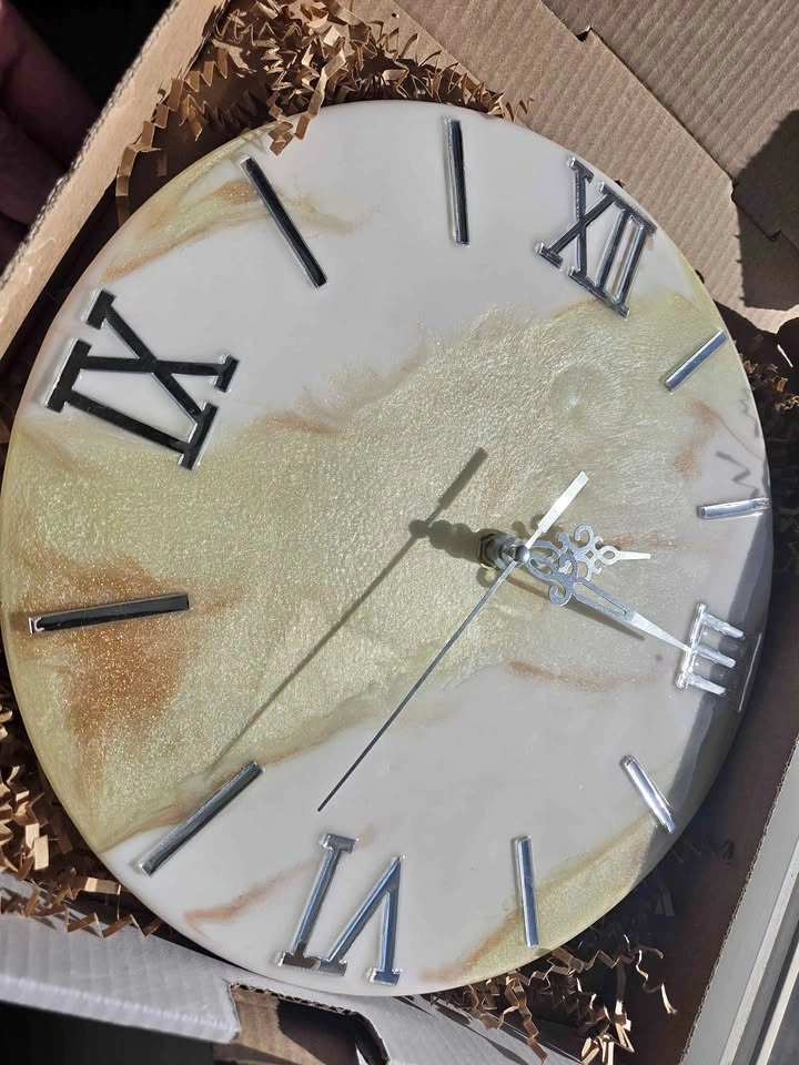 30cm Handmade Resin Wall Clock