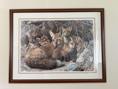 Carl BRENDERS Full House Fox Family Limited Edition Art