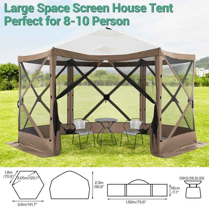 NEW COBIZI 15FT Pop Up Gazebo Tent – Screen House - photo 4