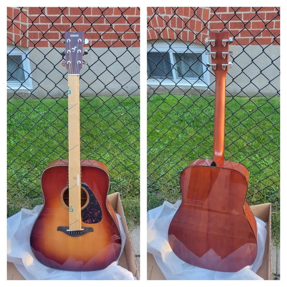 Yamaha FG800J Dreadnaught Acoustic Guitar – Brown Sunburst - photo 2