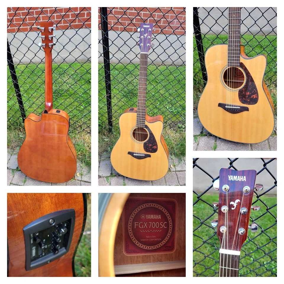 $400 Yamaha FGX700SC – Natural