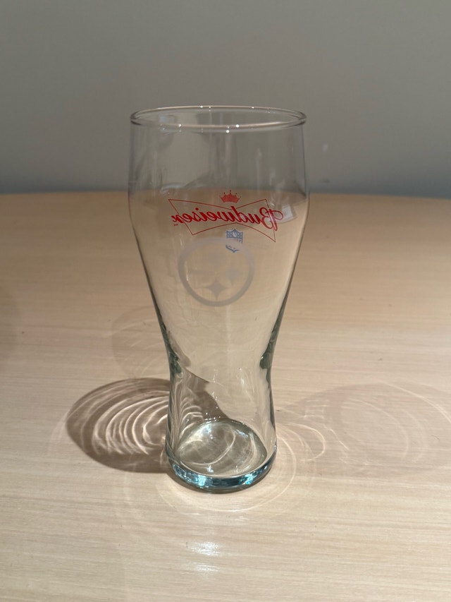 Budweiser Pittsburgh Steelers Glass