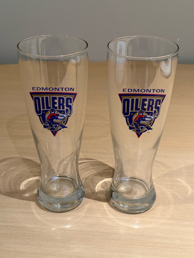 Edmonton Oilers Pilsner Glasses