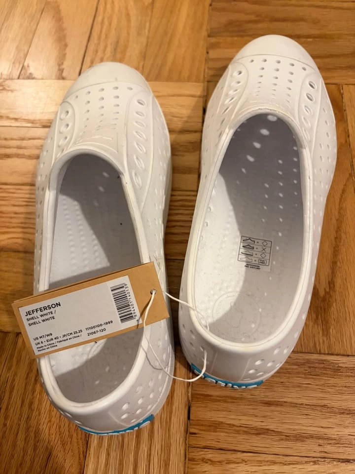 NWT Unisex Native Jefferson Shell White - Men's 7 / Women's 9 - photo 2