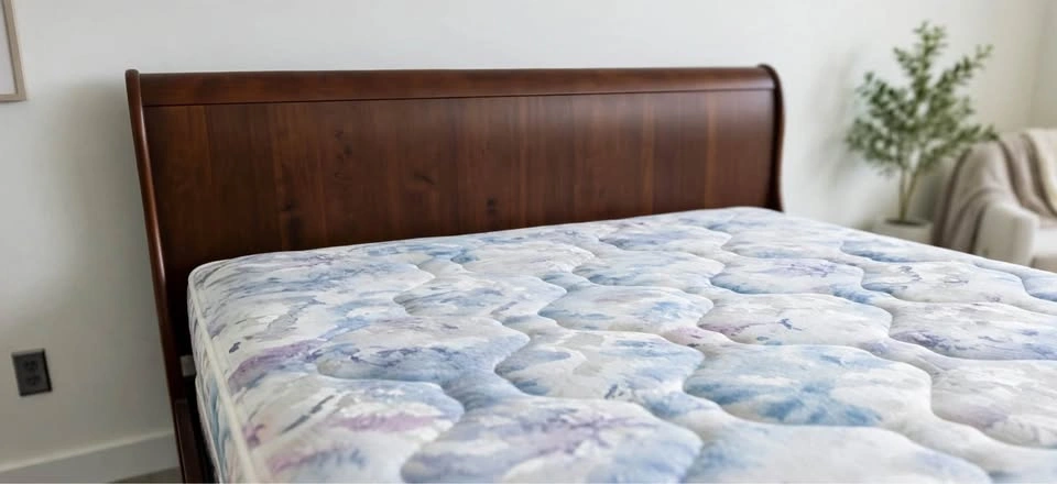 King Size Dark Brown Sleigh Bed – Mattress & Box Spring Included - photo 4